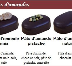 Coffret pâtes d'amandes
